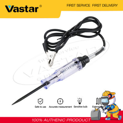 Vastar 6V-24V DCรถบรรทุกออโต้วงจรทดสอบแรงดันไฟฟ้ารถทดสอบVoltMetหัววัดยาวหลอดไฟปากกา