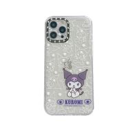 สำหรับ 11 12 13 ProMax เคสศัพท์ Soft TPU การ์ตูน น่ารัก Melody Kuromi ป้องกันฝุ่นกันกระแทก Apple 7 8plus XR 11promax