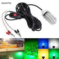 โคมไฟค้นหาปลาใต้น้ำไฟตกปลา Led กลางแจ้ง Ac/Dc12v/24V กันน้ำแสงล่อปลาพร้อมสายไฟ5M