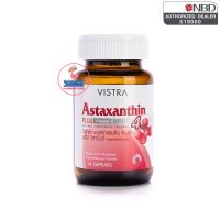 Vistra astaxanthin 4mg plus vitamin e วิสทร้า แอสตาแซนธิน 4 มก. พลัสวิตามินอี 1ขวด/30แคปซูล (ผลิตภัณฑ์เสริมอาหาร)