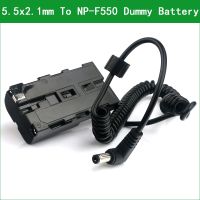 5.5x2.1 to NP-F550 NP-F550 Dummy Battery Compatible With LED Video Light Atomos Shogun Flame，Shogun Inferno， Atomos Ninja Inferno Recording Monitor