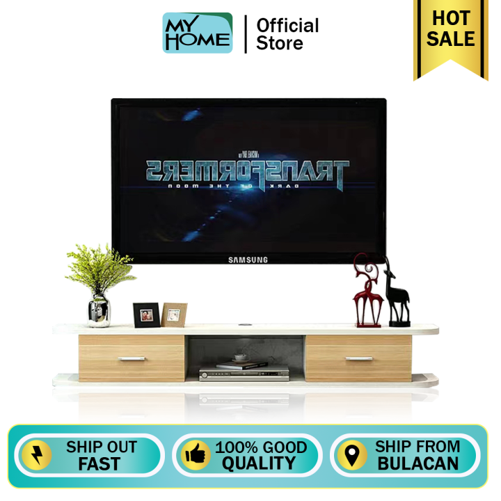 MYHOME Simple WallMounted TV Modern Settop Box Rack for Small