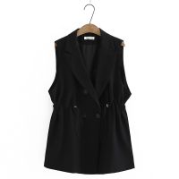 【มีไซส์ใหญ่】Plus size Fashion Long Sleeveless Vest Suit Vest Slimming Vest Cardigan Coat for WomenTH