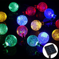 50 Led Solar String Lights Outdoor Waterproof Crystal Ball Lights 8 Modes Garden Wedding Party Festival Christmas Decoration