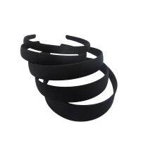 【YF】 1PCs Black Simple Wide Headband 1.5 2 2.5 3 4cm Girl Women Jewelry Material Cloth Semi-finished Hair Acce Wholesale