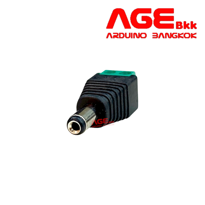 dc-male-adapter-jack-5-5x2-1mm-plug-สำหรับ-arduino