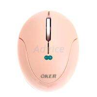 OKER เมาส์ Multi mode Optical (I-879) Pink (เมาส์ไข่)