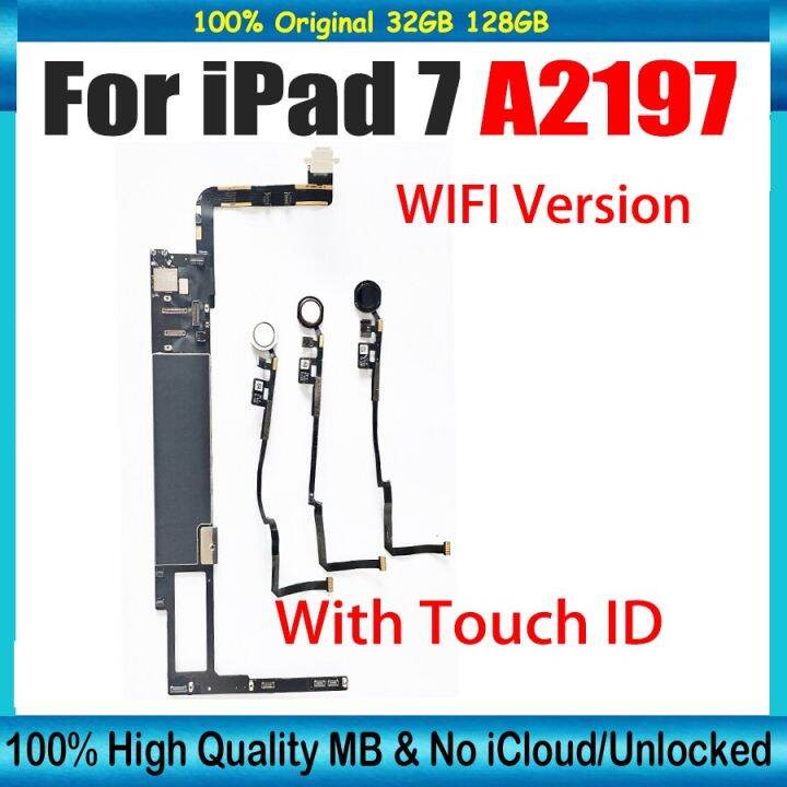 Free Icloud A2197 Motherboard For Ipad 7 Motherboard Wifi Version 32Gb