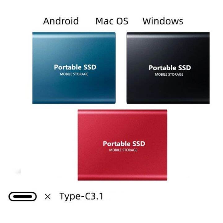 USB 3.1 SSD External Hard Drive Mobile Solid State Hard Disk for