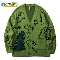 High Quality Korean Fashion Women Men Harajuku Knitted Cardigan Clothes Streetwear Cartoon Pullover Shirt Oversize Wool Sweaters