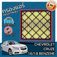 กรองอากาศเครื่อง เชฟโรเลต ครูซ เบนซิล เครื่อง 1.6/1.8 Chevrolet Cruze BenZene Car Engine Air Filter เชฟโรเล็ต เชฟโรเลท ครูด ครุซ คูซ คุซ