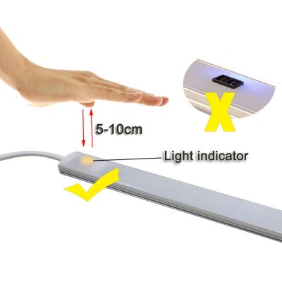 12V/24V IR Hand Sweep Sensor Switch Detector 5A Hand Wave Smart Motion Sensor Light Switch For LED Strip Closet Cabinet Light