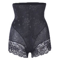 FINETOO Firm High Waist Body Shaper Women Zipper Adjustable Shapewear Sexy Lace Butt Lifter Lady Tummy Hourglass Panties Briefs