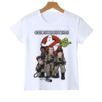 ฤดูร้อน Tee สีขาวโรงเรียนเก่าโลโก้ Ghostbuster ชายหญิงเสื้อยืดเด็กพิมพ์ Novelty เสื้อยืดยี่ห้อเด็กสบายๆ T เสื้อ Z26-2