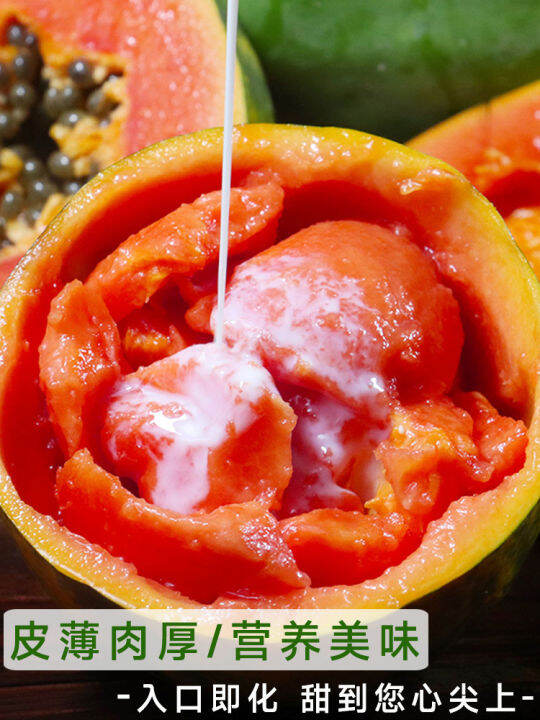 Red heart milk papaya 10 kg whole box of fresh pregnant fruit seasonal