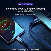 สายชาร์จ แบบชาร์จเร็ว 5A Usb Type-C Lightning สำหรับ Android