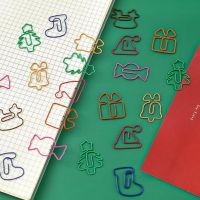 300 pcs/lot Creative Christmas Bookmark For Book Cute Binder Clips Notes Letter Paper Clip Office school Supplies