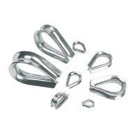 304 Stainless Steel Tali Kawat Perlindungan Klem M1.5 M2 M3 M4 M5 M6 M8 Ringging Jangkar Bidal Cincin Penjepit loop Kawat