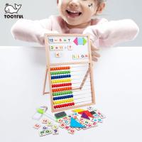 เด็กคณิตศาสตร์ลูกคิดรางไม้คณิตศาสตร์ Manipulatives คณิตศาสตร์ของเล่นช่วยการนับของเล่นเสริมพัฒนาการ