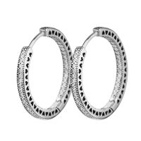 HOOP Earrings 2021 Trend for Women Gift Signature Silver BrincoS 925 Sterling Silver Jewelry DIY Orecchini Oorbellen Pendientes