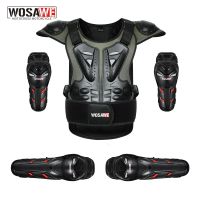 WOSAWE เสื้อแจ็กเก็ตป้องกันสำหรับแข่งรถเสื้อกั๊กเข้าชุดเกราะรถจักรยานยนต์มอเตอร์ครอสออฟโรดสกี