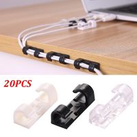 20Pcs New Self-Adhesive Cable Organizer Cord Winder Management Clips Data Telephone Line Wire Holder Desktop Organization