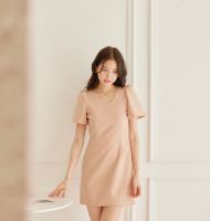 Lily Dress in Peach เดรสสีพีช