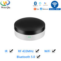 WenQia บลูทูธเกตเวย์กับ Tuya WiFi IR RF การควบคุมระยะไกลสากล,อินฟราเรดสมาร์ทบ้านอัตโนมัติควบคุมสำหรับทีวีเครื่องปรับอากาศพัดลม Alexa Tmall Genie