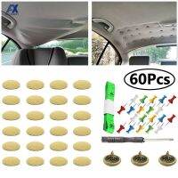 Newprodectscoming 60 Pcs Diy Roof Lining Repair Kit Fix Sagging Headliner Pin Buckle Screw No Clue For Truck/Car/Van Screw Liner Ceiling Repair