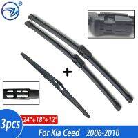 24"18"12" Windshield Windscreen Wiper Blades For Kia Ceed 2006-2009 2008 Front Rear Window For Hyundai I30 2007-2010