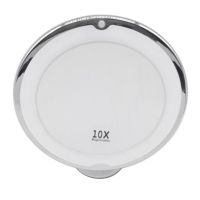 L158 10x Makeup Mirror with LED Lights Cosmetic Magnification Mirrors with Gooseneck U2JD