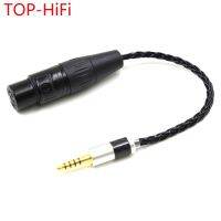 Top-Hifi 7N อะแดปเตอร์สายเคเบิ้ลเชื่อมต่อเสียง 4.4มม.Male To 4pin Xlr Female 4.4 To Xlr