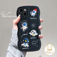 MissConnie เคส Redmi A1 9 10A 10 9T 10C 9A A1 + 9C NFC Redmi Note 11 9 8 11Pro 11S 10S 10S 9S 10Pro Max PO CO X3 NFC Pro M3 Mi 11T Pro มนุษย์อวกาศตุ๊กตา3D ขอบลอนปกอ่อน