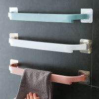 ☍﹊✗ bar free punching bathroom extension double pole wall-mounted towel toilet single slipper