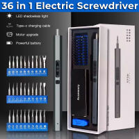 36 In 1 Electric Screwdriver Magnetic Torx Hex Precision Screw Bit USB Rechargeable Phone Laptop Household Repair Power Tools Drills  Drivers