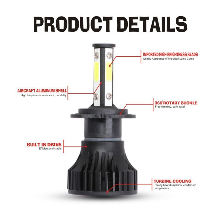 ชุดหลอดไฟหน้าฮาโลเจน-led-6000k-2016-แบบเปลี่ยน-สําหรับ-mitsubishi-attrage-2012-2020-รับประกัน-10-เดือน