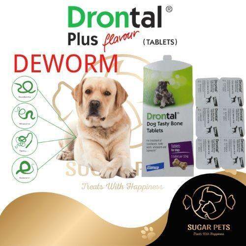 SPECIAL PROMO !!! Drontal Dog Tasty Bone Tablets Dog Wormer Tablet ...