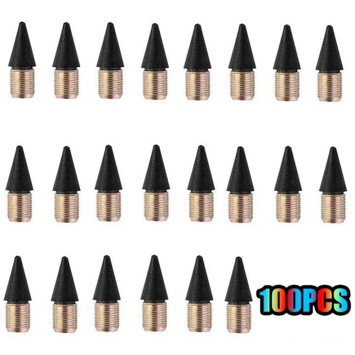 100pcs-everlasting-pencil-replaceable-refill-pencil-replaceable-graphite-nib-metal-inkless-writing-pens-nib-for-writing