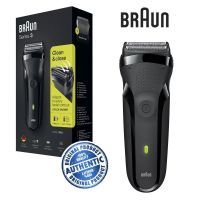 Braun Series 3 300s Electric Shaver for Men Rechargeable Electric Razor, Black 300S B/B