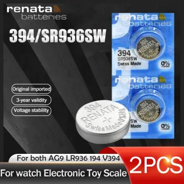 New 10PCS AG9 394 LR936 394A L936F SR936SW 1.55V Lithium Batteries Button  Battery for Watch Toys