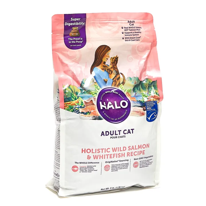 Halo Wild Salmon & Whitefish Adult Cat Food 1.36Kg Lazada PH