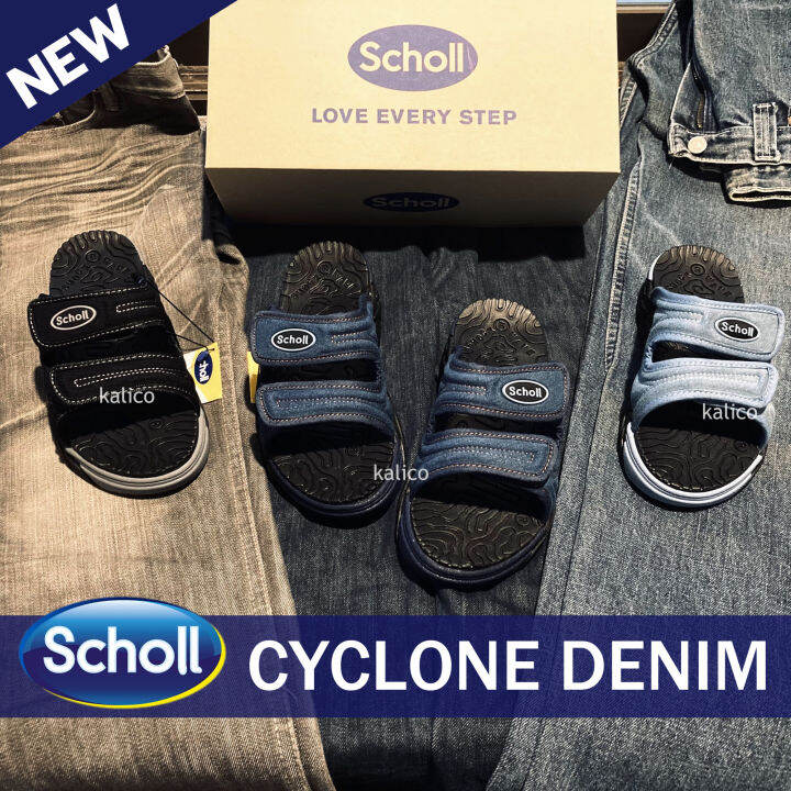 scholl-รองเท้าแตะ-สกอลล์-แท้-cyclone-denim-ไซโคลน-เดนิม-1u-2707-รองเท้าสกอลแท้-รองเท้าสกอรแท้