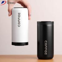 DISSO 400ml ของขวัญสำหรับเด็ก เหล็กไร้สนิม ป้องกันการรั่วซึม ถ้วยชาถ้วยชา กระติกเก็บความร้อน แก้วกาแฟแก้ว ขวดน้ำน้ำ