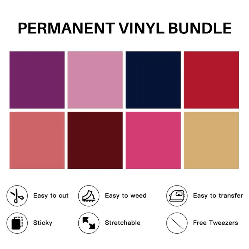 Permanent Vinyl 65 Matte Permanent Adhesive Vinyl Sheets