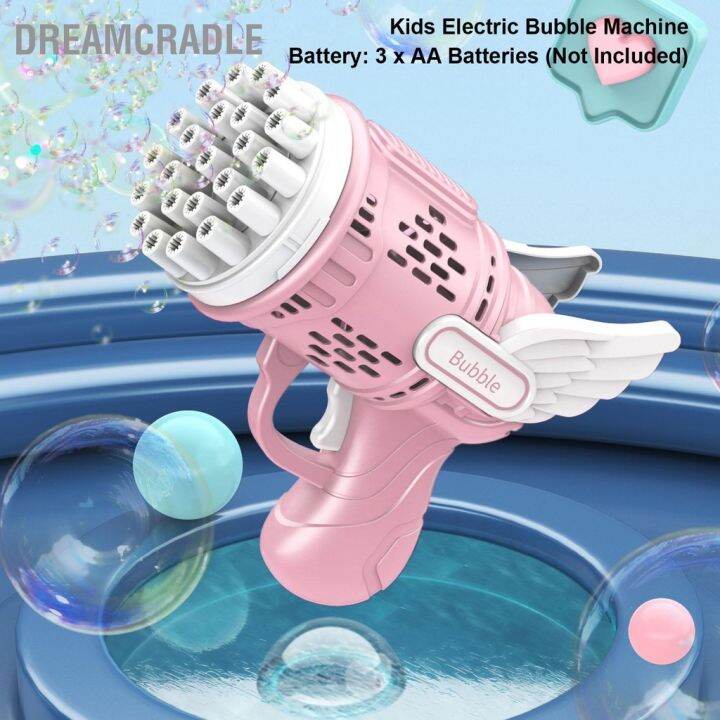 dreamcradle-เครื่องทําฟองสบู่ไฟฟ้าอัตโนมัติ-23-หลุม-พร้อมโซลูชั่น-ของเล่นสําหรับเด็ก