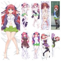 ₪✲✓ DIY Customized Anime The Quintessential Quintuplets Nakano Ichika Dakimakura Pillow Case Nakano Nino Hugging Body Pillow Cover