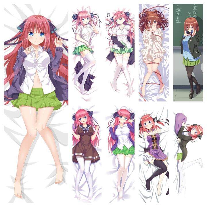 diy-customized-anime-the-quintessential-quintuplets-nakano-ichika-dakimakura-pillow-case-nakano-nino-hugging-body-pillow-cover