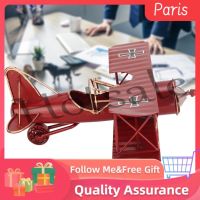 【hot sale】 ✻✼✜ B32 [READY STOCK] Superparis Airplane Model Vintage Iron Decorative Aircraft Biplane Pendant Toys