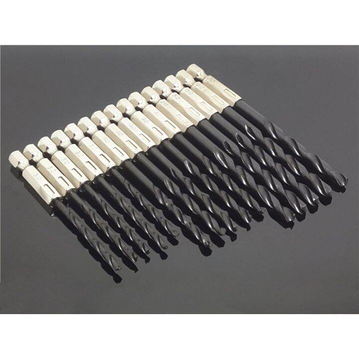 hh-ddpj15pcs-set-3mm-4mm-5mm-high-speed-steel-1-4-hex-shank-twist-drill-bit-wind-batch-drilling-screwdriver-power-tools