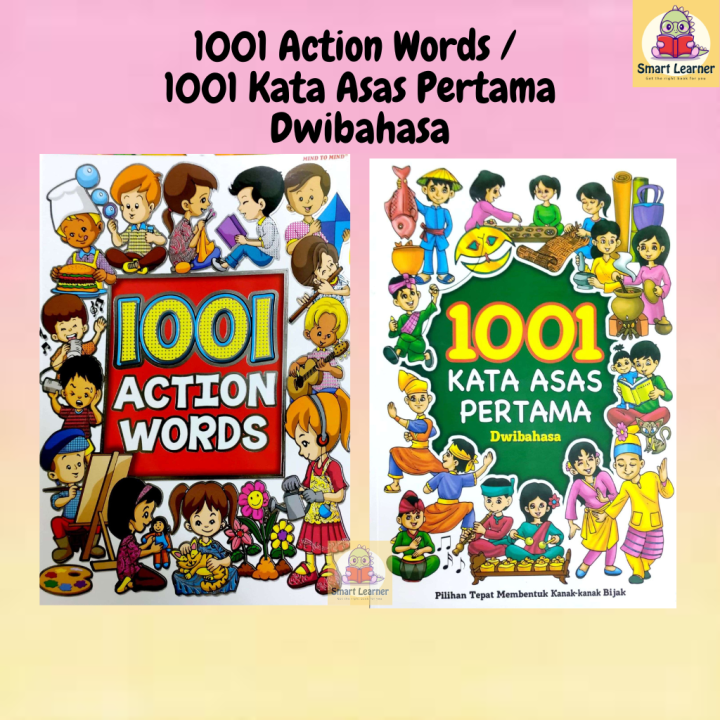 [SB] 1001 Action Words Book / 1001 Kata Asas Pertama Dwibahasa Buku